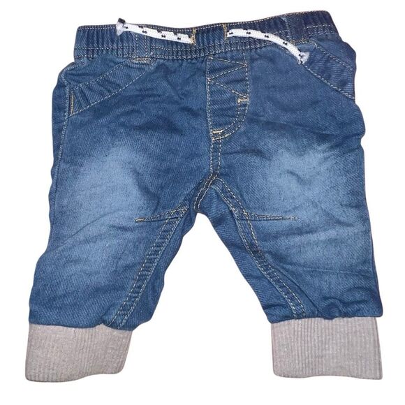 Baby 0-3 months pull on jeans - Picture 1 of 2